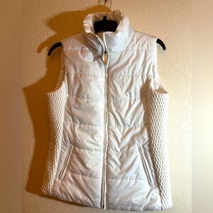 Liz Claiborne White Puffer Vest Small